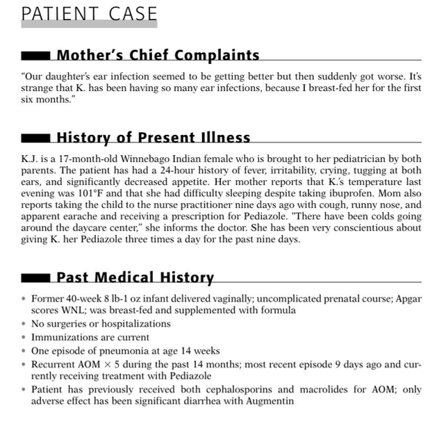 acute otitis media case study