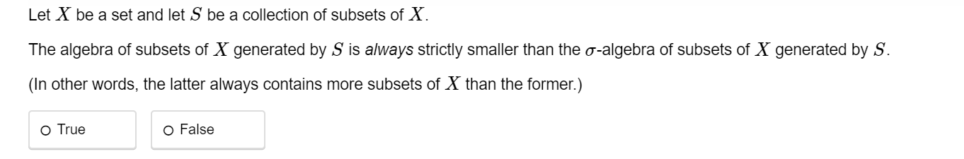 Solved Let X Be A Set And Let S Be A Collection Of Subsets | Chegg.com