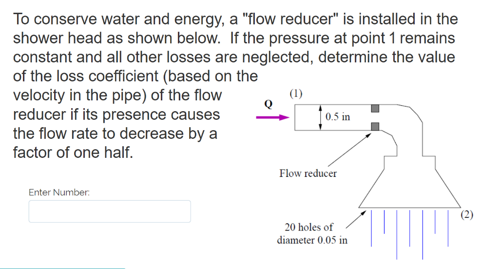 Solved To conserve water and energy, a 