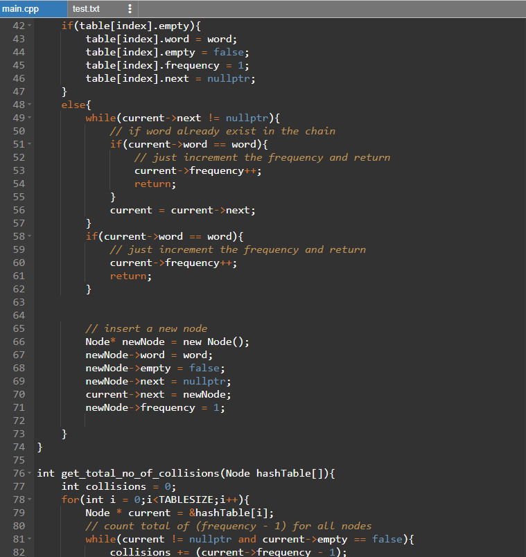 Solved IN C++. I need to create a Hash Table that uses | Chegg.com