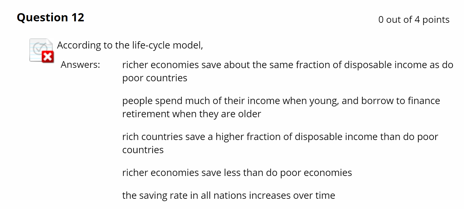 Solved Question 4 O out of 4 points A decrease in real | Chegg.com