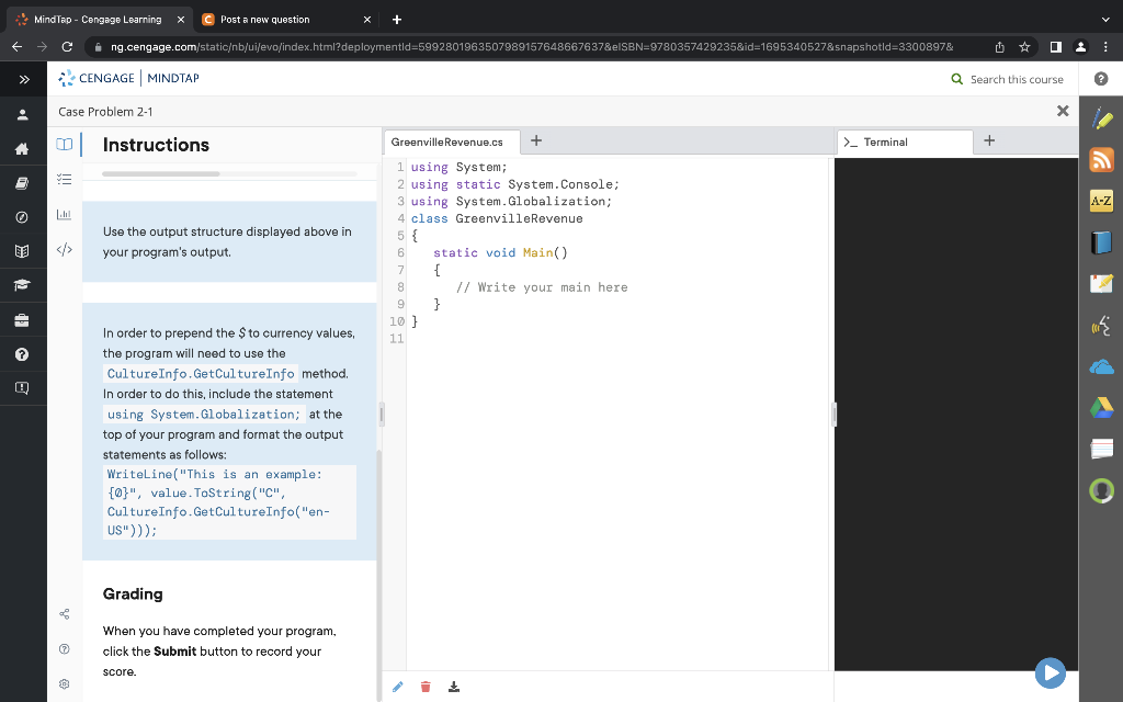 Solved An example of the program is shown below: | Chegg.com