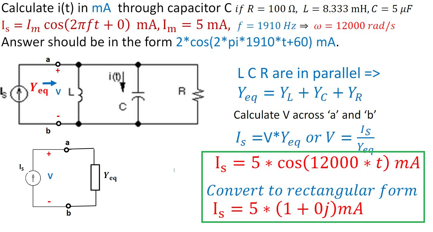 Solved Below Is A Question For Impedance Section Of Elect Chegg Com