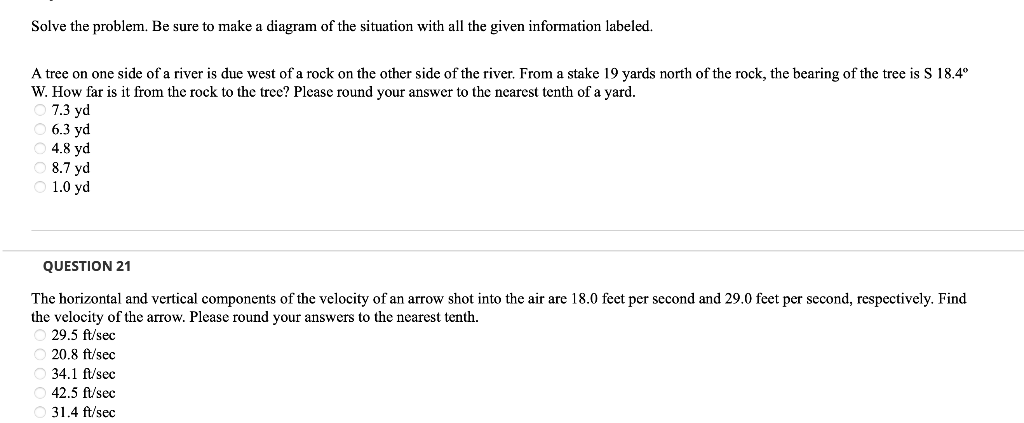 Solved Solve the problem. Be sure to make a diagram of the | Chegg.com