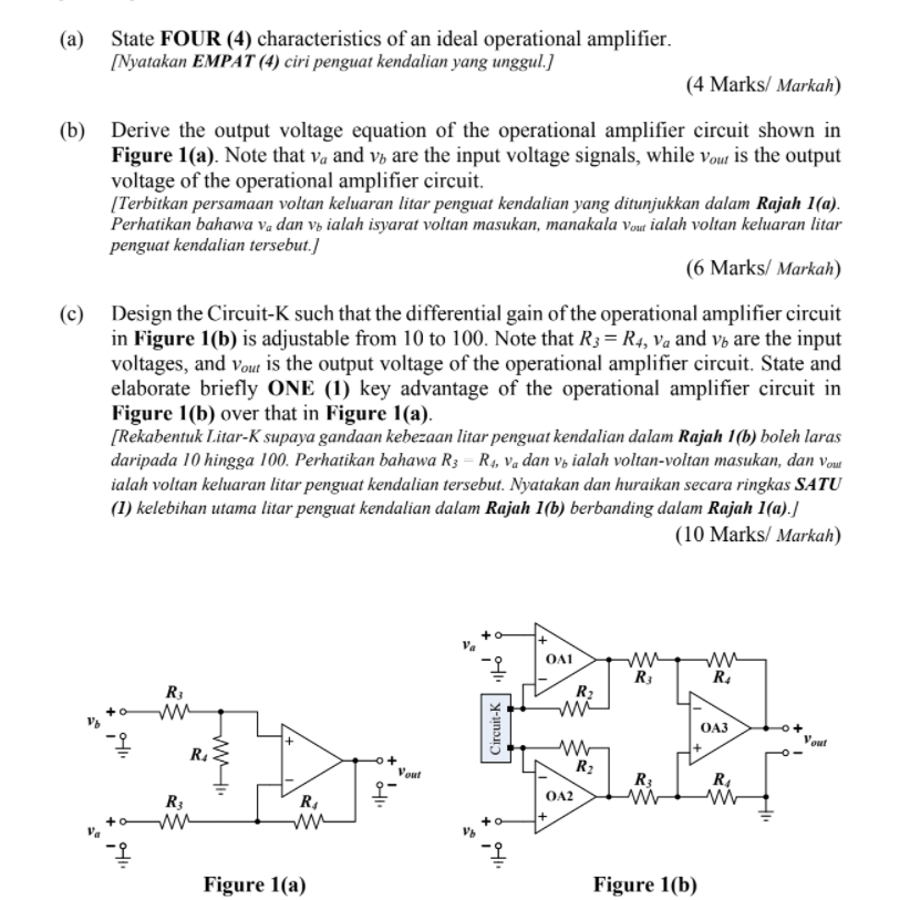 Solved (a) State FOUR (4) characteristics of an ideal