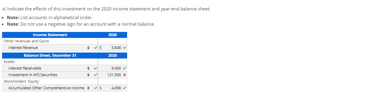 Recording Entries For AFS Debt Securities, Effective | Chegg.com