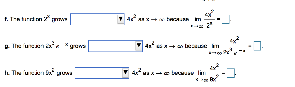 Solved Determine If The Following Functions Grow Faster, | Chegg.com