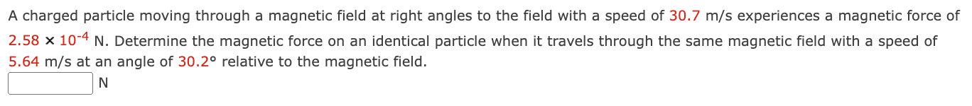 Solved A charged particle moving through a magnetic field at | Chegg.com