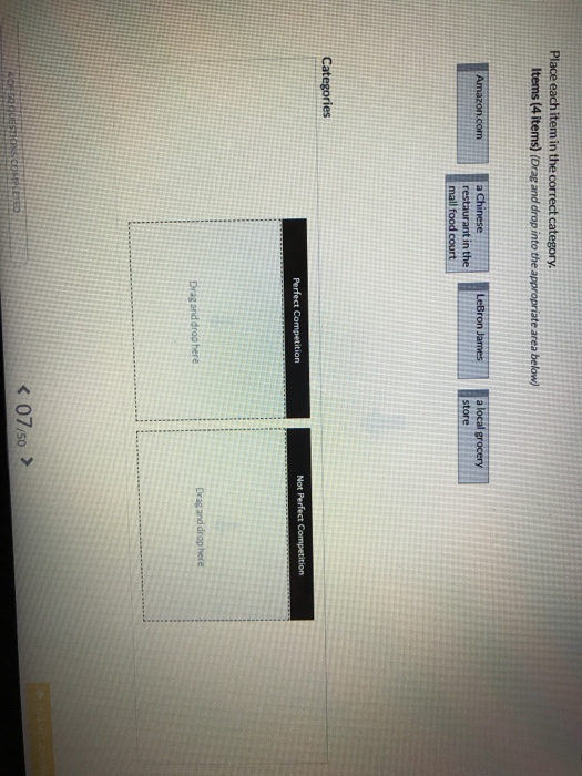 Solved Place each item in the correct category ltems (4 | Chegg.com