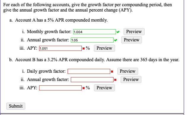 Solved For Each Of The Following Accounts, Give The Growth | Chegg.com