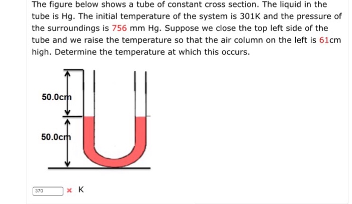 Solved The figure below shows a tube of constant cross | Chegg.com