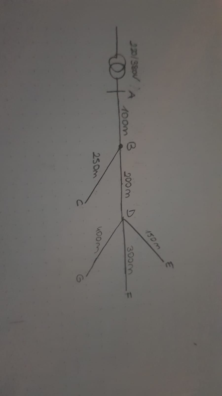 Solved In The Three-phase Branched Network In The Figure, | Chegg.com