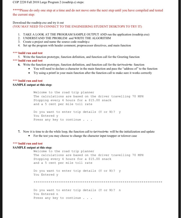 Solved Programing in CI need help building this program in | Chegg.com