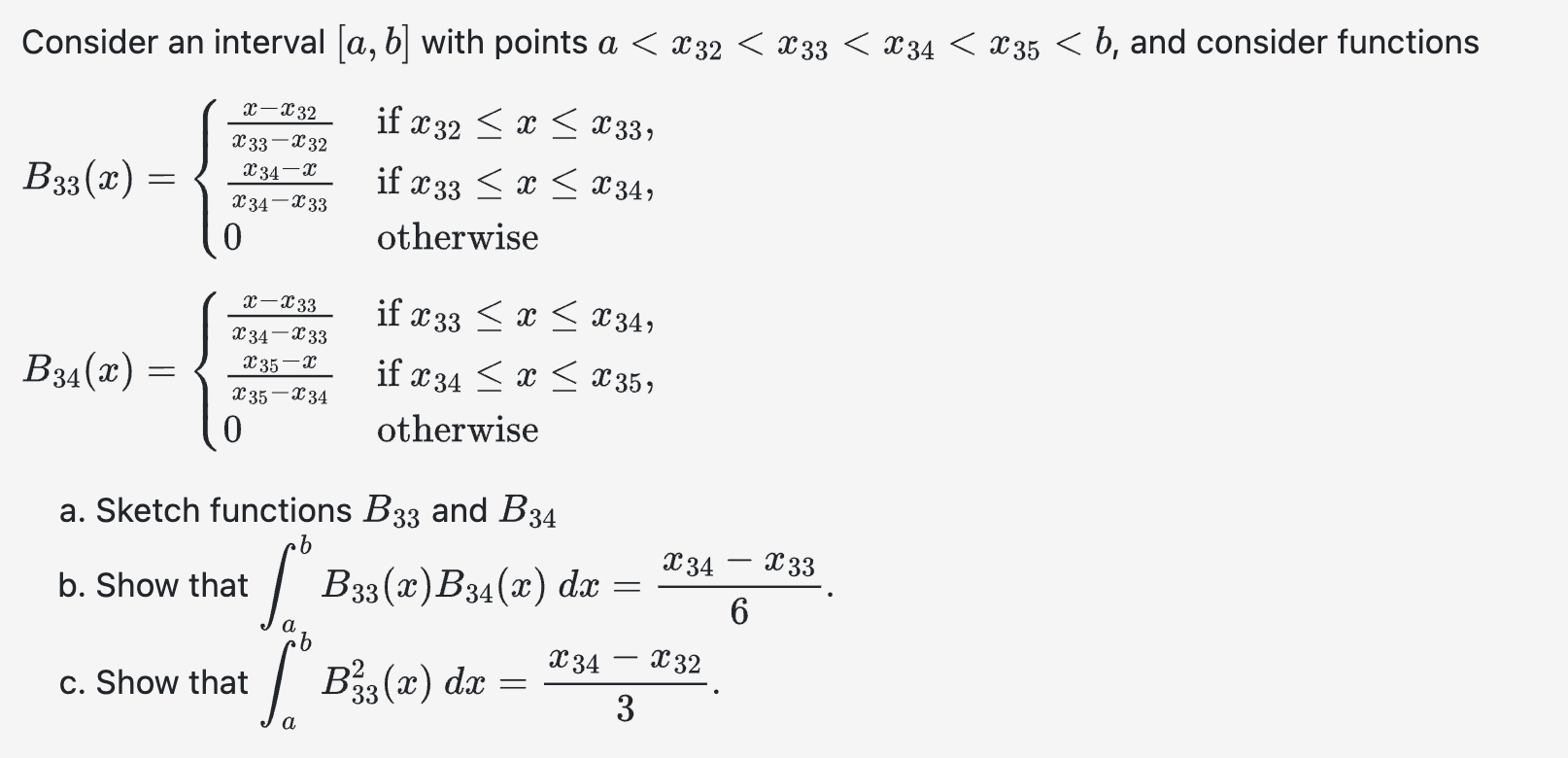 Solved Consider An Interval [a,b] With Points A | Chegg.com