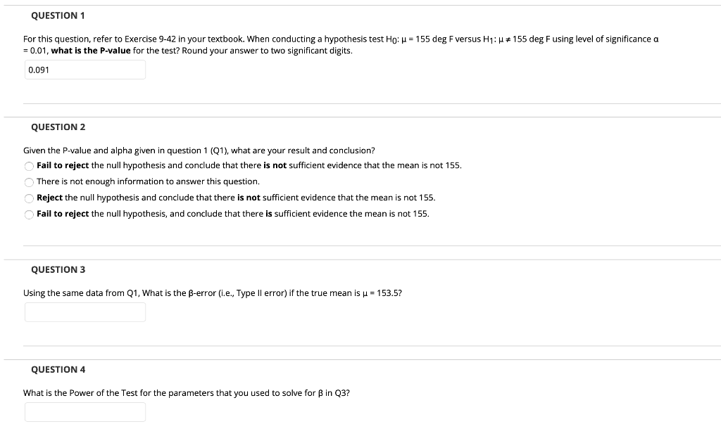 Solved 9-42. A melting point test of n = 10 samples of a | Chegg.com