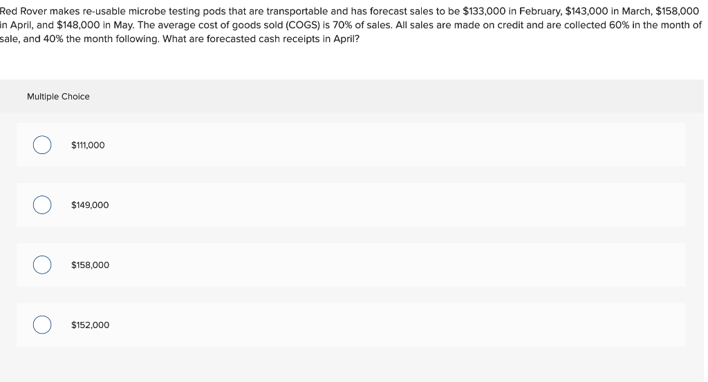 Solved Red Rover makes re-usable microbe testing pods that | Chegg.com