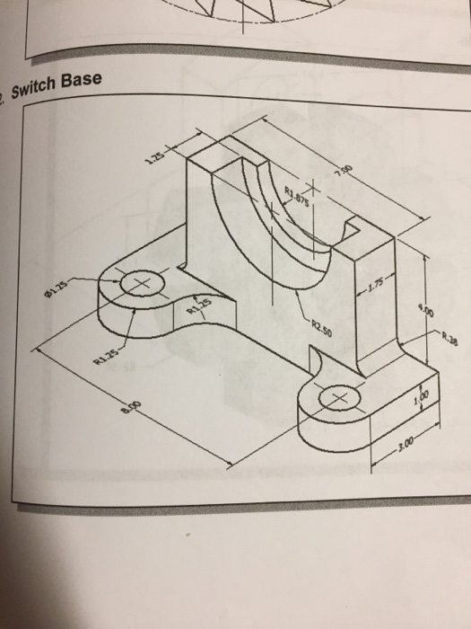 Solved Help on engineering graphing design (Autocad). This | Chegg.com