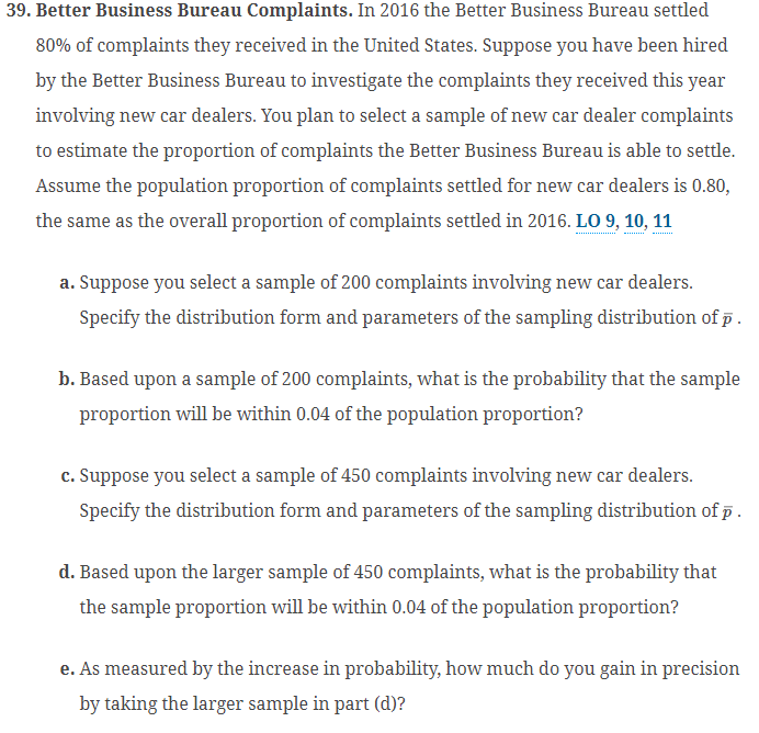 Solved Better Business Bureau Complaints. In 2016 the Better