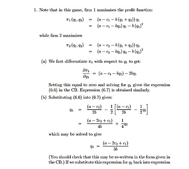 Solved Consider a three firm (n = 3) Cournot oligopoly. The