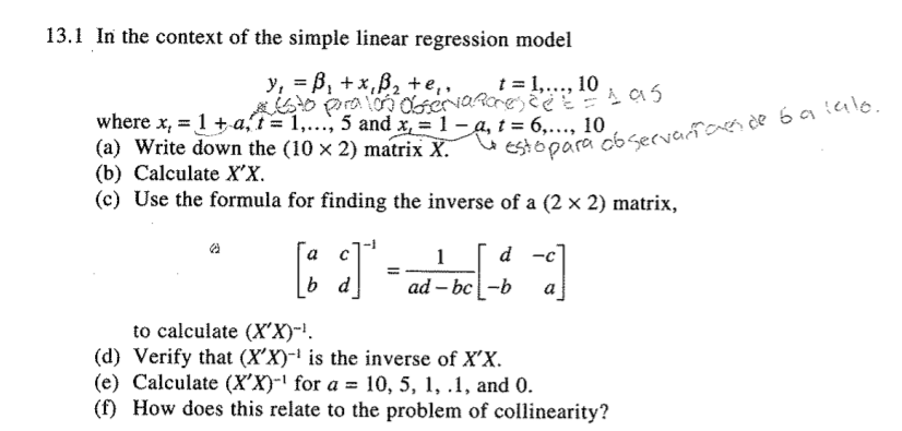 Solved 13 1 In The Context Of The Simple Linear Regressio Chegg Com