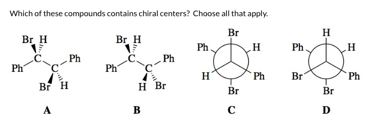 Solved Which of these compounds contains chiral centers? | Chegg.com