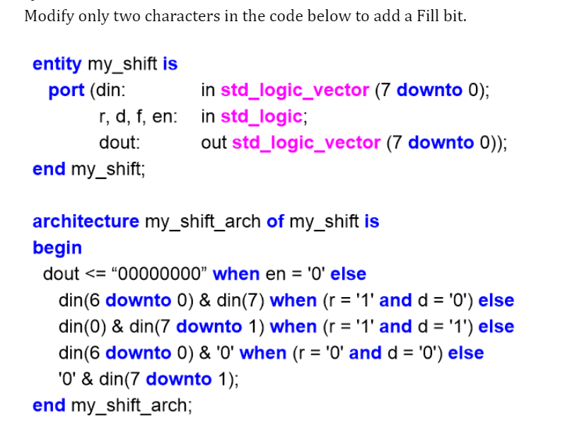 instead of semicolons, what if you could code with…... Modify only two characters in the code below to add a | Chegg.com