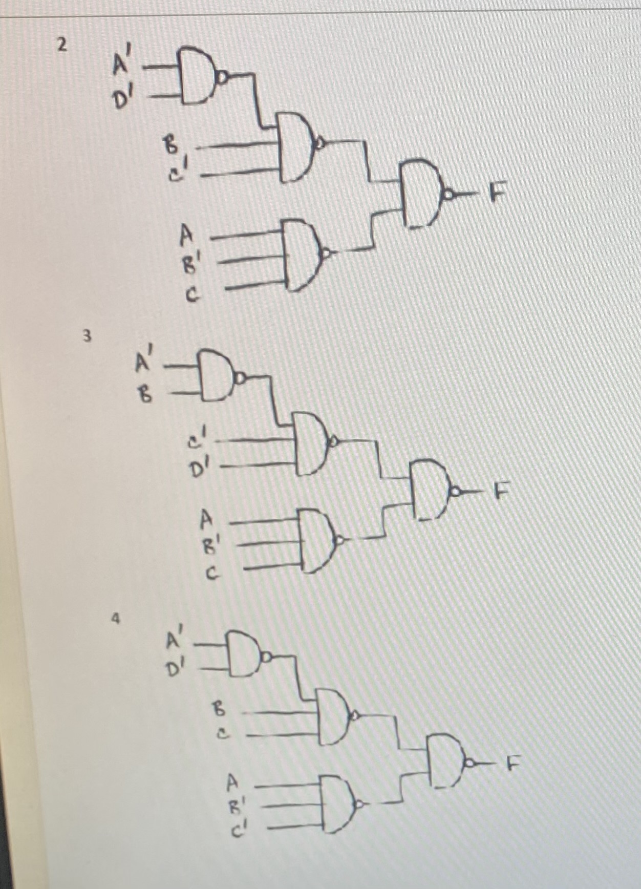 Solved Given the following logic function, design a minimum | Chegg.com