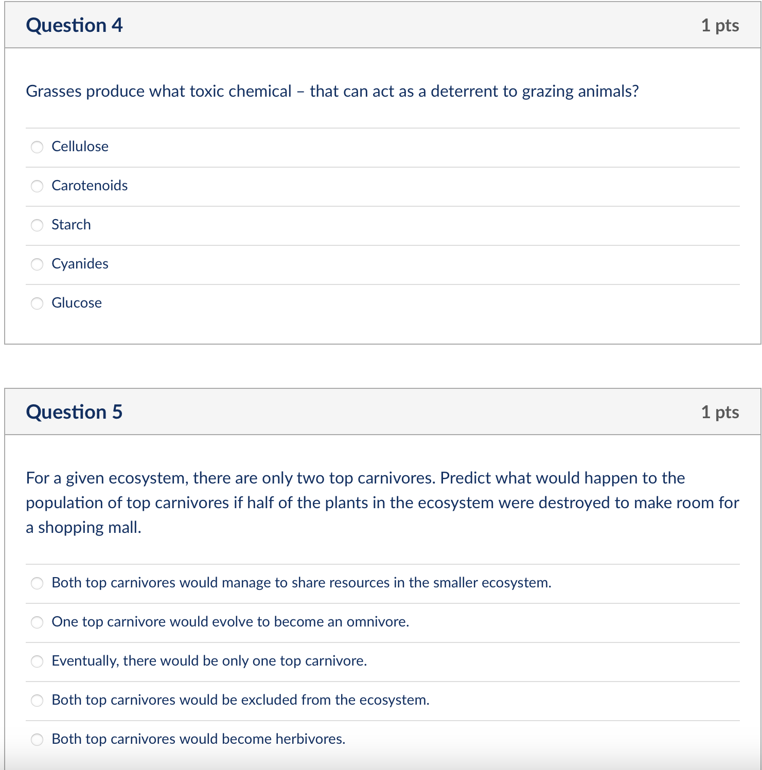 Solved Grasses produce what toxic chemical that can act as