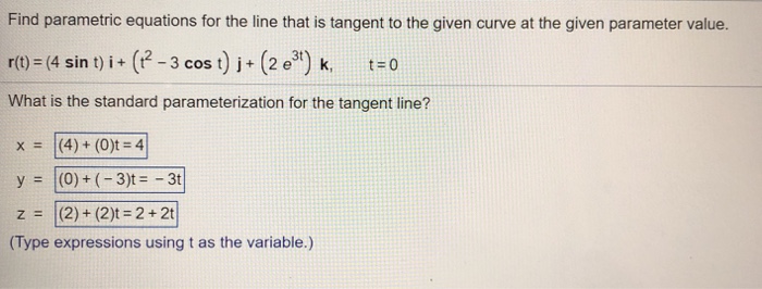 Solved Find parametric equations for the line that is | Chegg.com