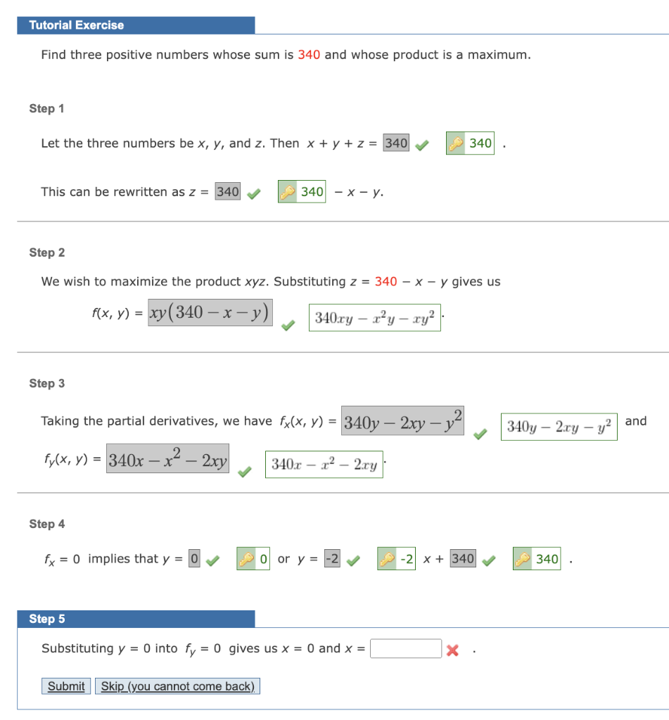 Solved Find three positive numbers whose sum is 340 and | Chegg.com