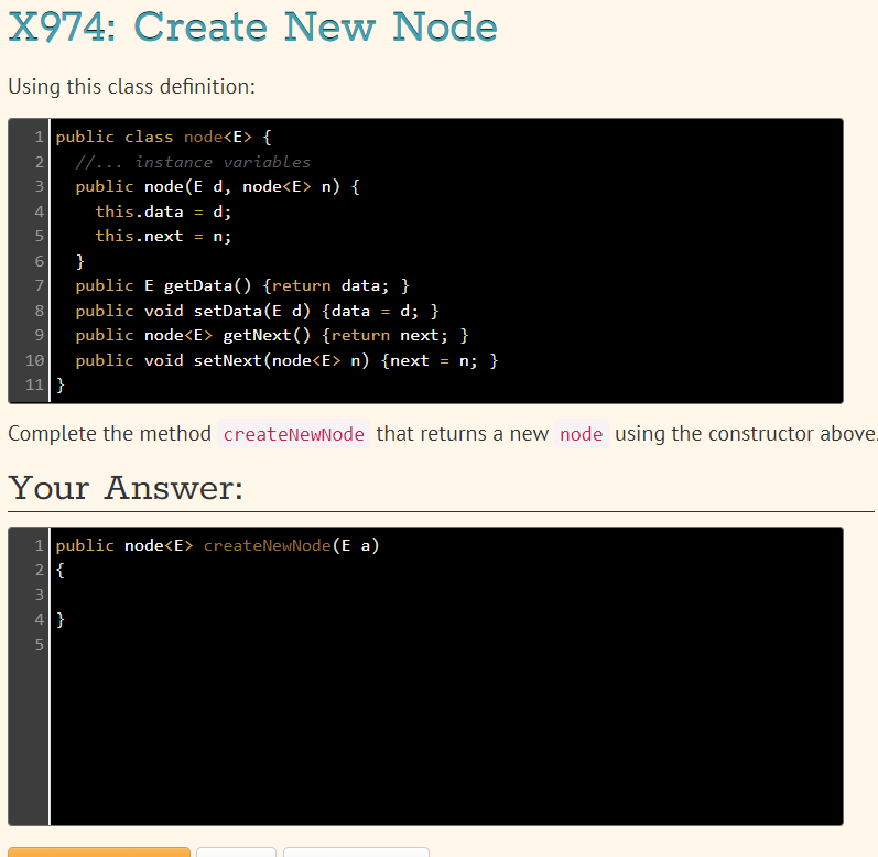 Creating a New Node