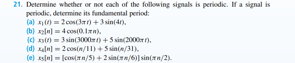 Solved 21. Determine whether or not each of the following | Chegg.com