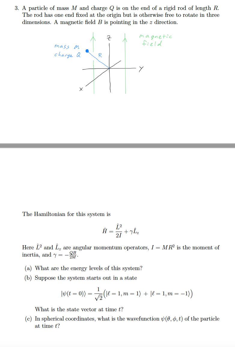 Solved This is a problem for an introduction to quantum | Chegg.com