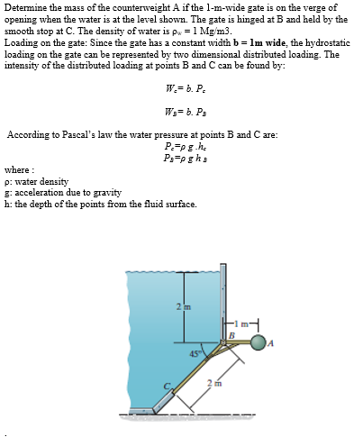 Solved Determine the mass of the counterweight A if the | Chegg.com