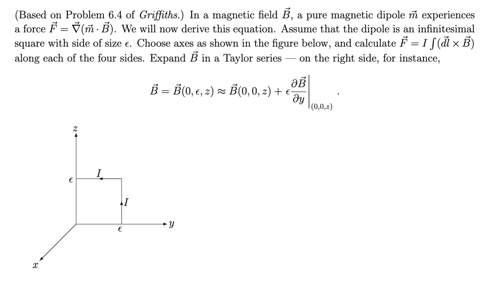 Solved Based On Problem 6 4 Of Griffiths In A Magnetic Chegg Com