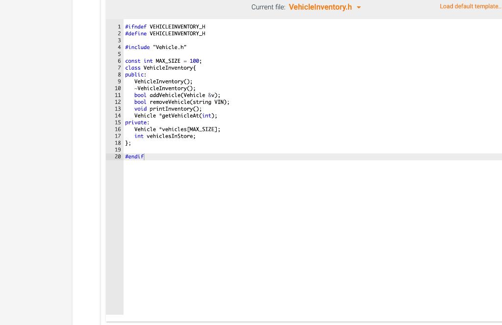 Solved C++ pls need code main.cpp, car.h, car.cpp, | Chegg.com