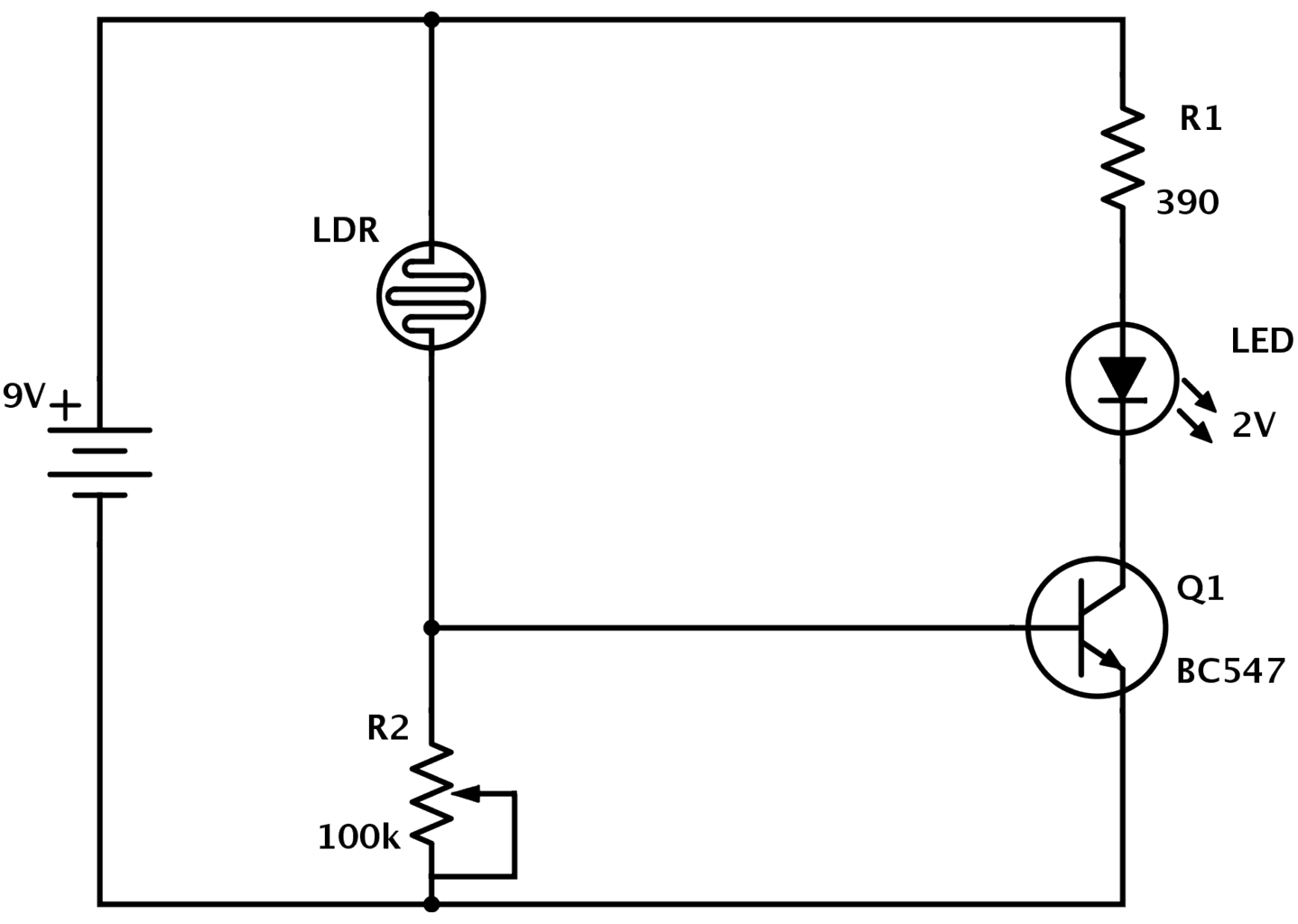 Bc547 схема включения