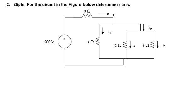 Solved 2. 25pts. For the circuit in the Figure below | Chegg.com