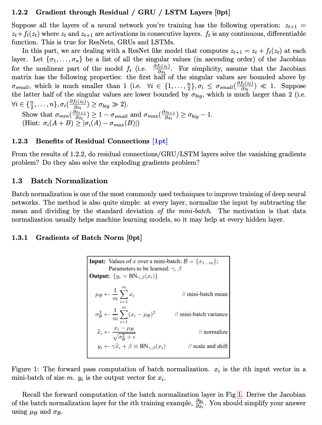 vanishing and exploding gradients | pdf | gradient |... 1 Architectural Choice v.s. Vanishing / Exploding | Chegg.com