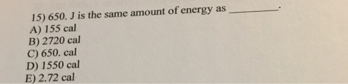 3.25 Kcal Is The Same Amount Of Energy As
