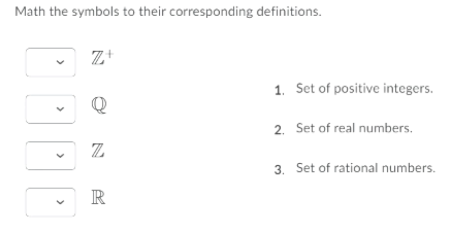 Mathematical Symbol Positive Real Numbers