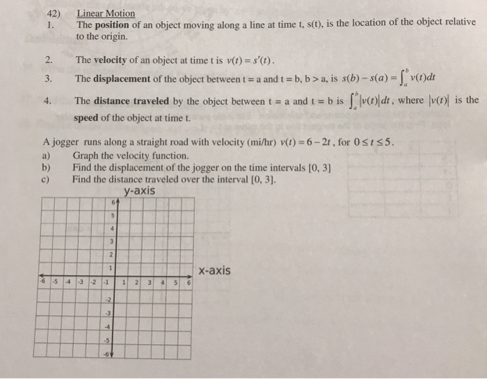 Solved 1. The position of an object moving along a line at | Chegg.com