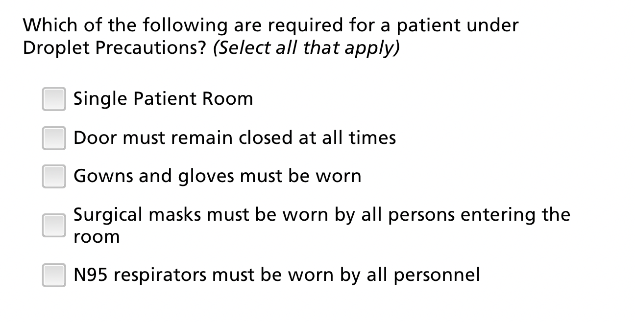 Solved Which of the following are required for a patient | Chegg.com