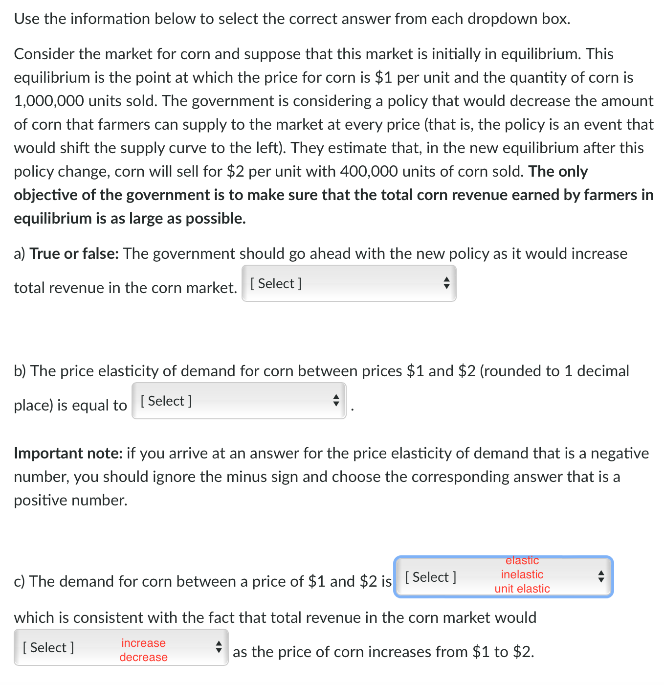 Solved Use the information below to select the correct | Chegg.com