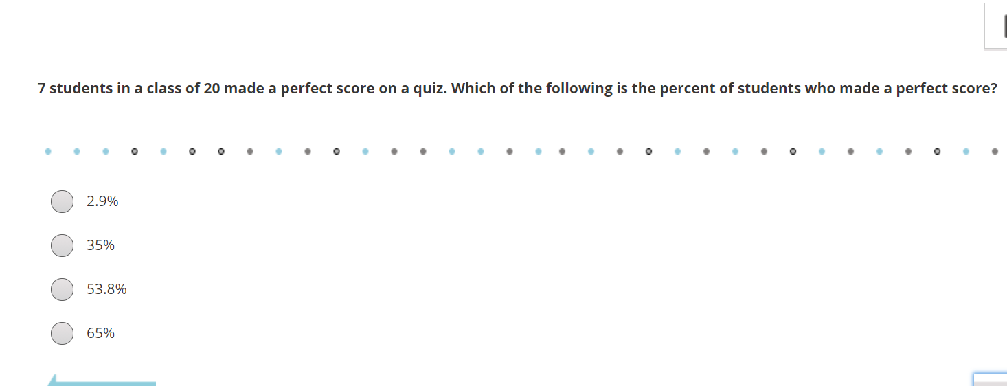 Solved 7 students in a class of 20 made a perfect score on a | Chegg.com