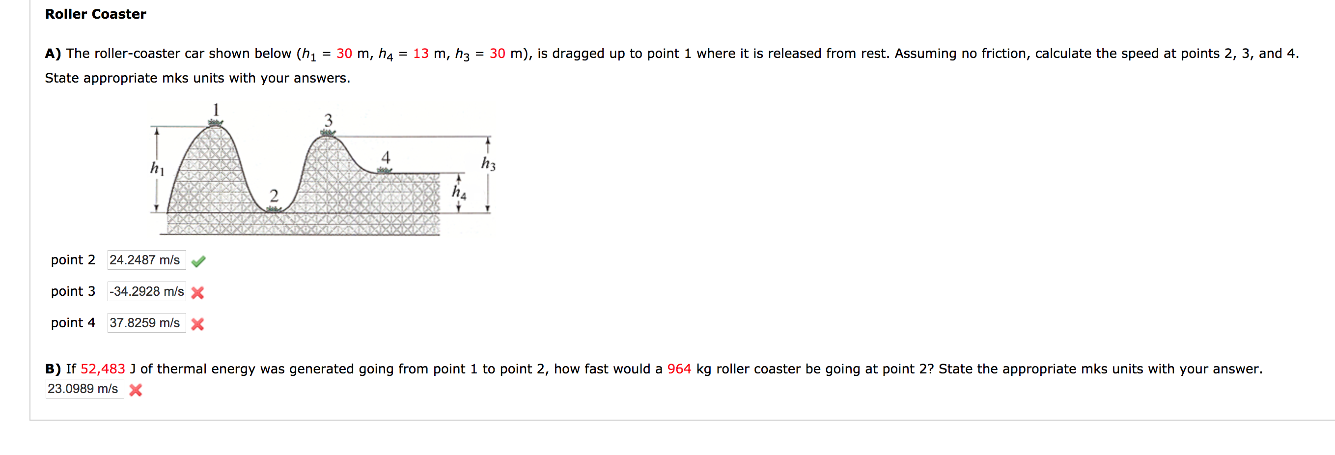 solved-roller-coaster-a-the-roller-coaster-car-shown-below-chegg