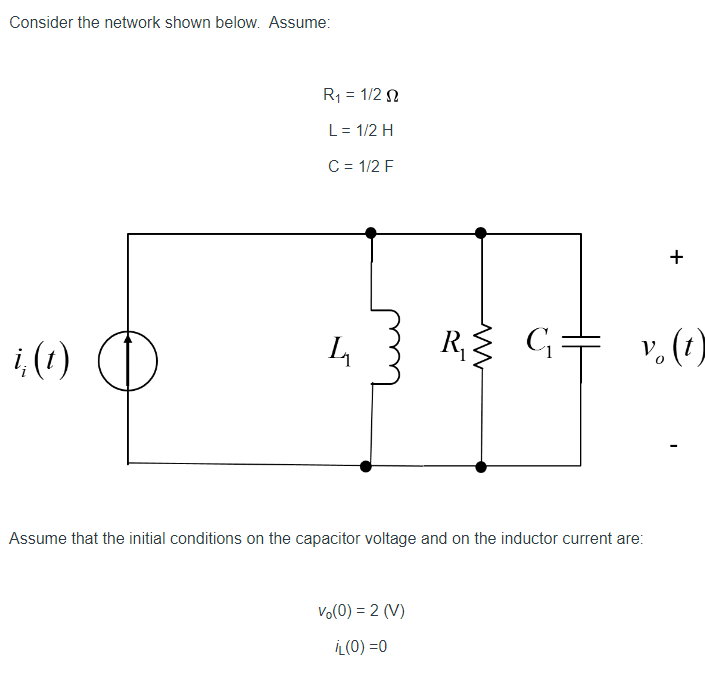 Solved Consider the network shown below. Assume: R1 = 1/222 | Chegg.com
