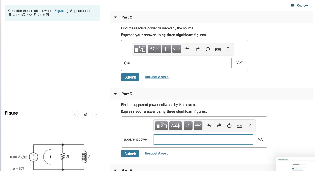 Solved Review Consider The Circuit Shown In (Figure 1). | Chegg.com