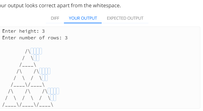 Solved Python3: Print any number of triangles of a given | Chegg.com