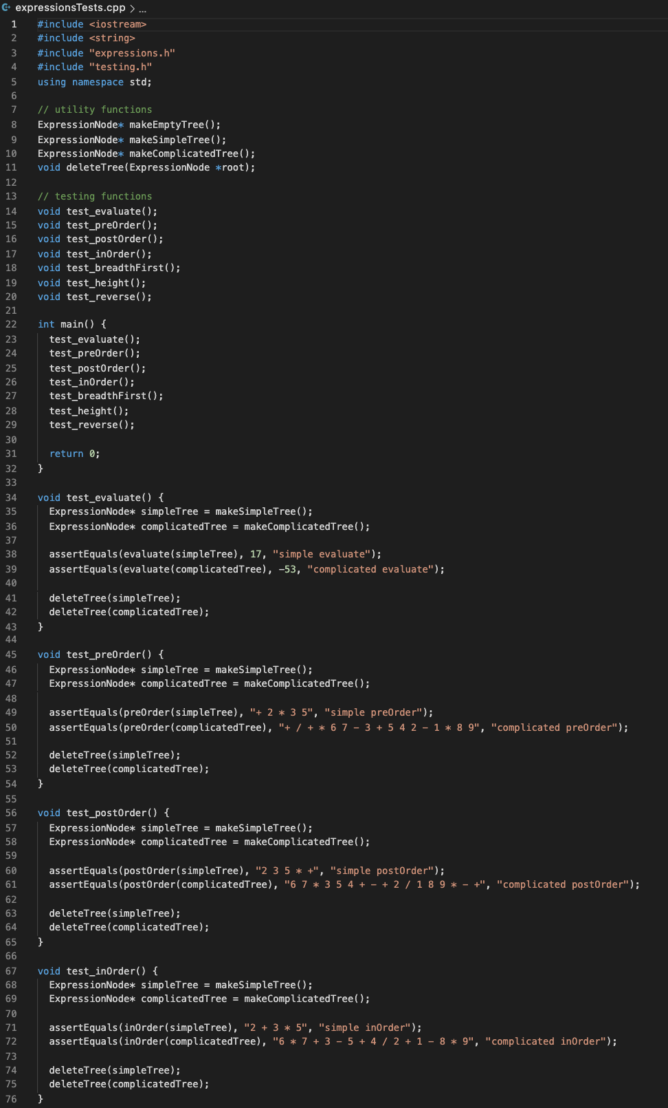 Solved C++ only please can you help me understand tree and | Chegg.com